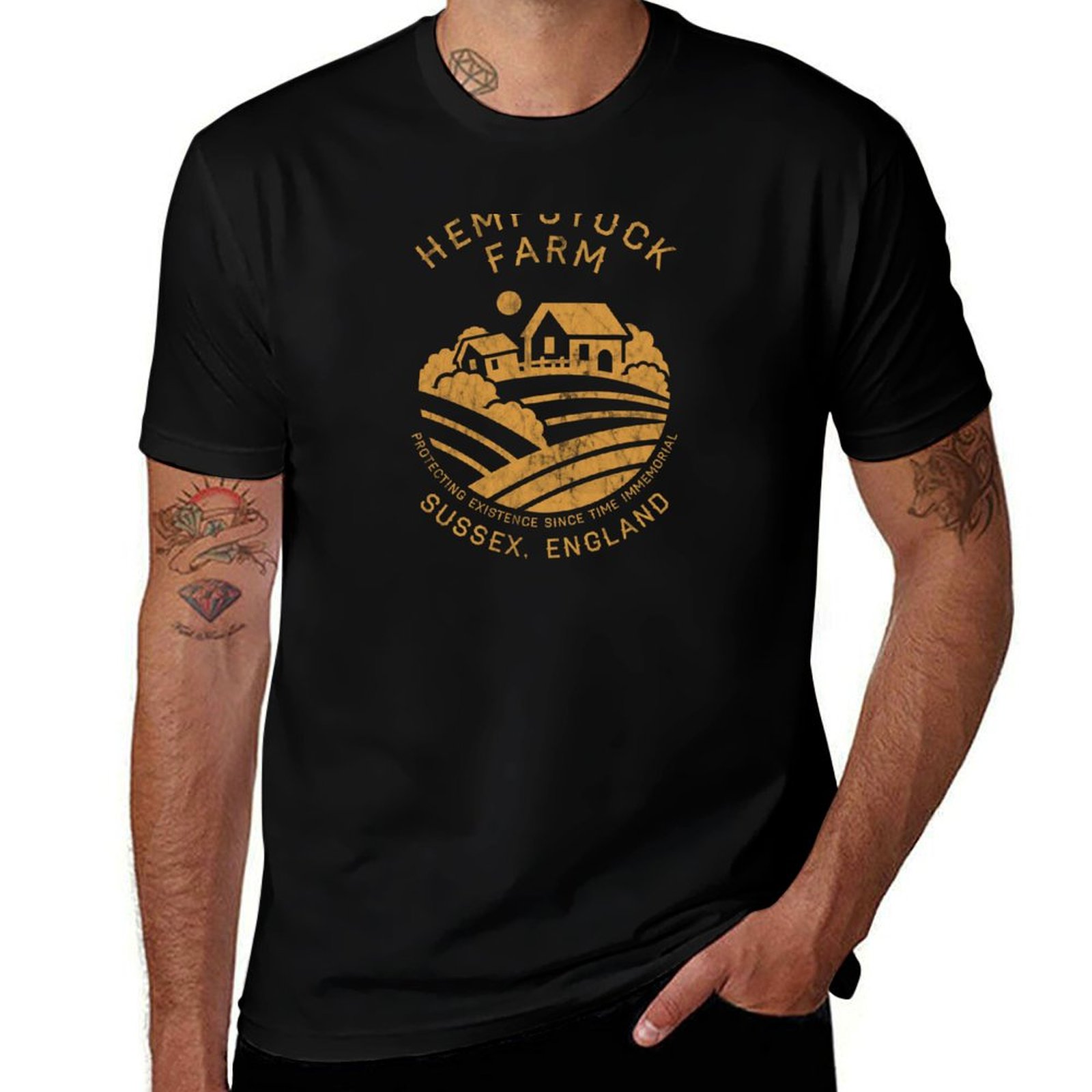 Urban Farming In China - Hempstock Farm T-Shirt Urban Casual Loose