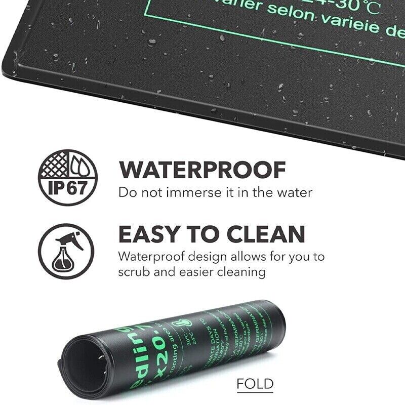 Seedling Heat Pad - LERWAY 21 W Sämlings-Heizmatte, EU-Stecker-Heizkissen für