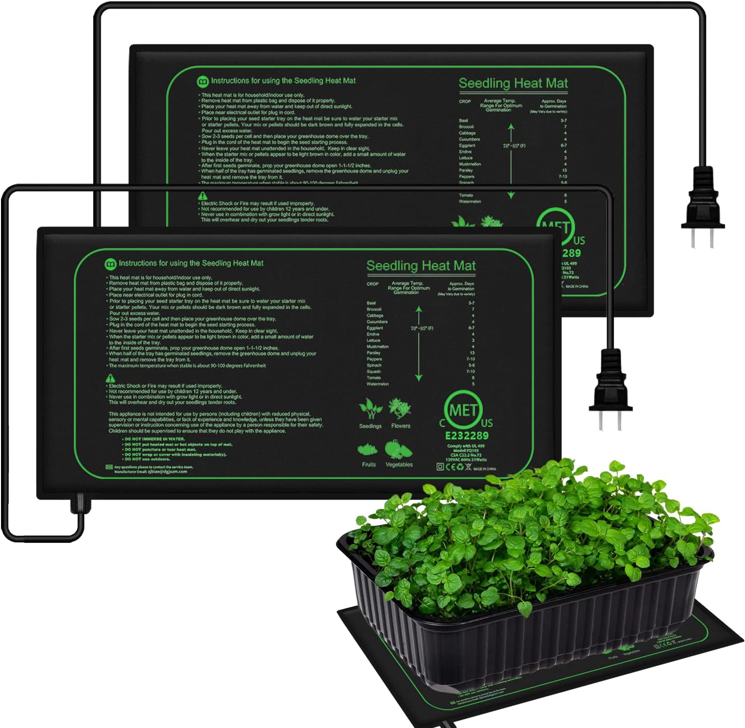 Seedling Heat Pad - 10/25/50CM Sämling Wärme Matte Zimmerpflanzen Keimung