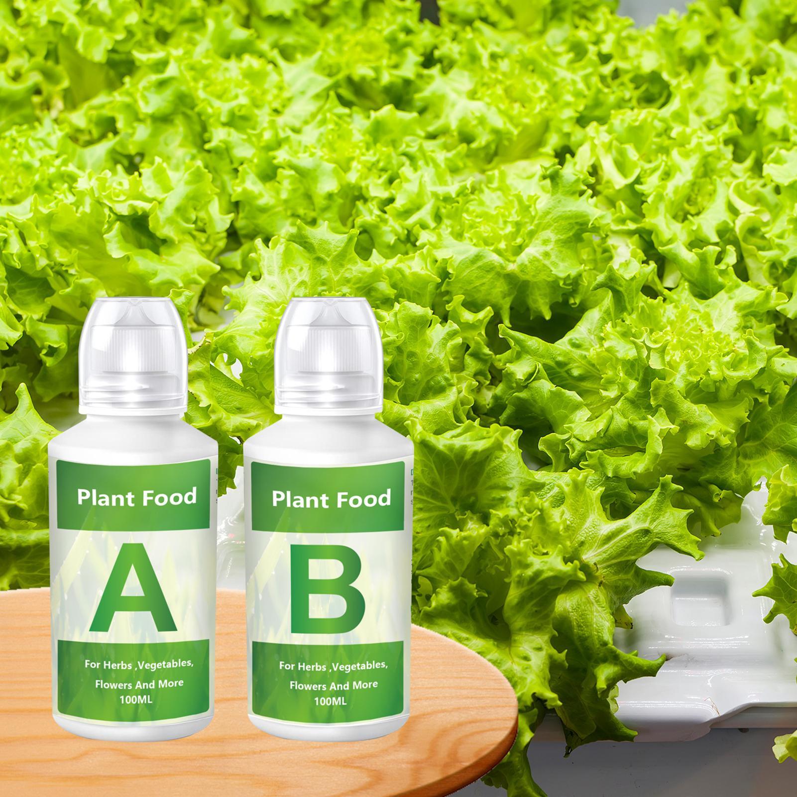 Nutrient Solution Ab - Hydroponische Nährstoffdünger AB-Lösungsset für Gartenpflanzen, einfach