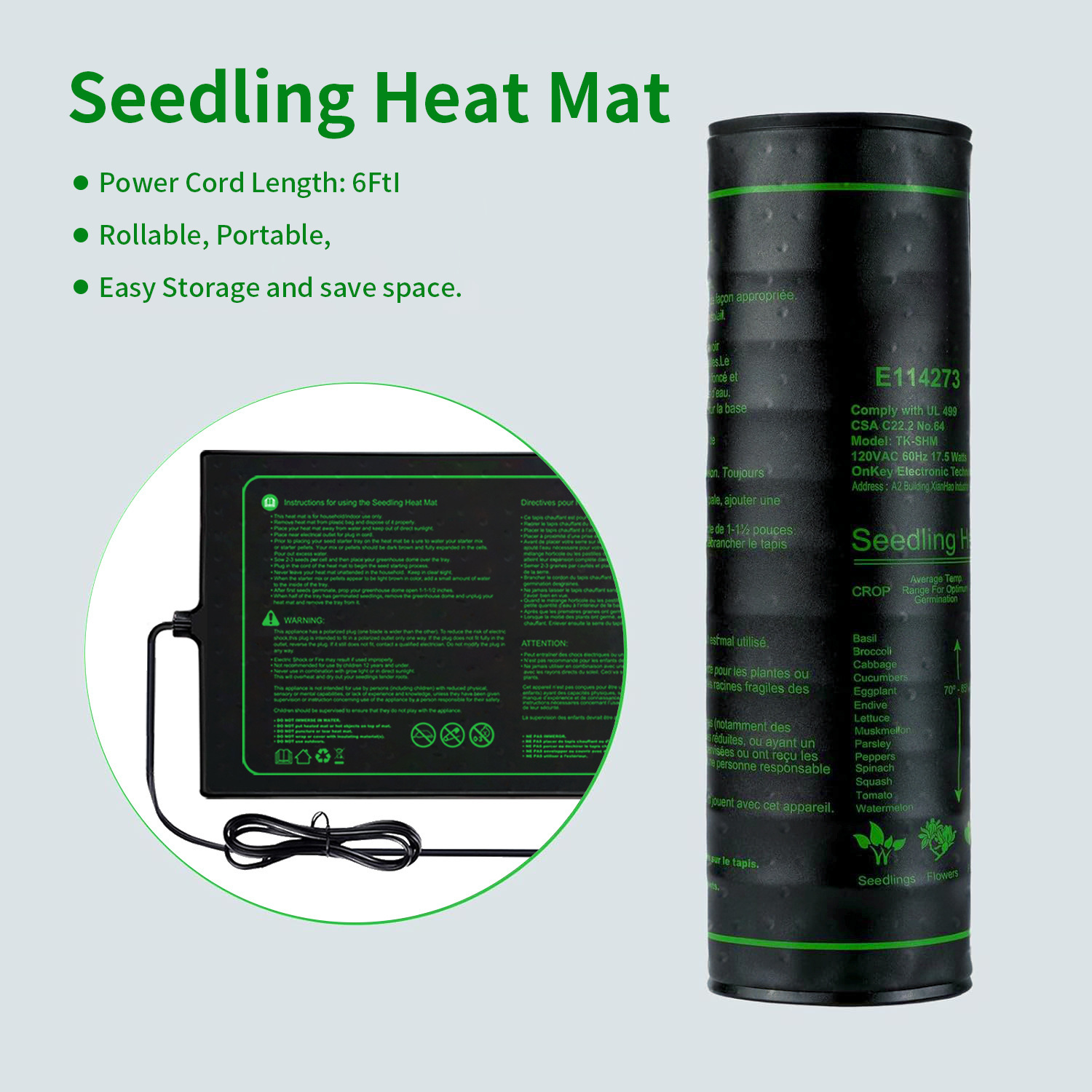 Zweier-Pack 20 x 10 Zoll Sämli – Seedling Heat Pad Bewertung und Preis