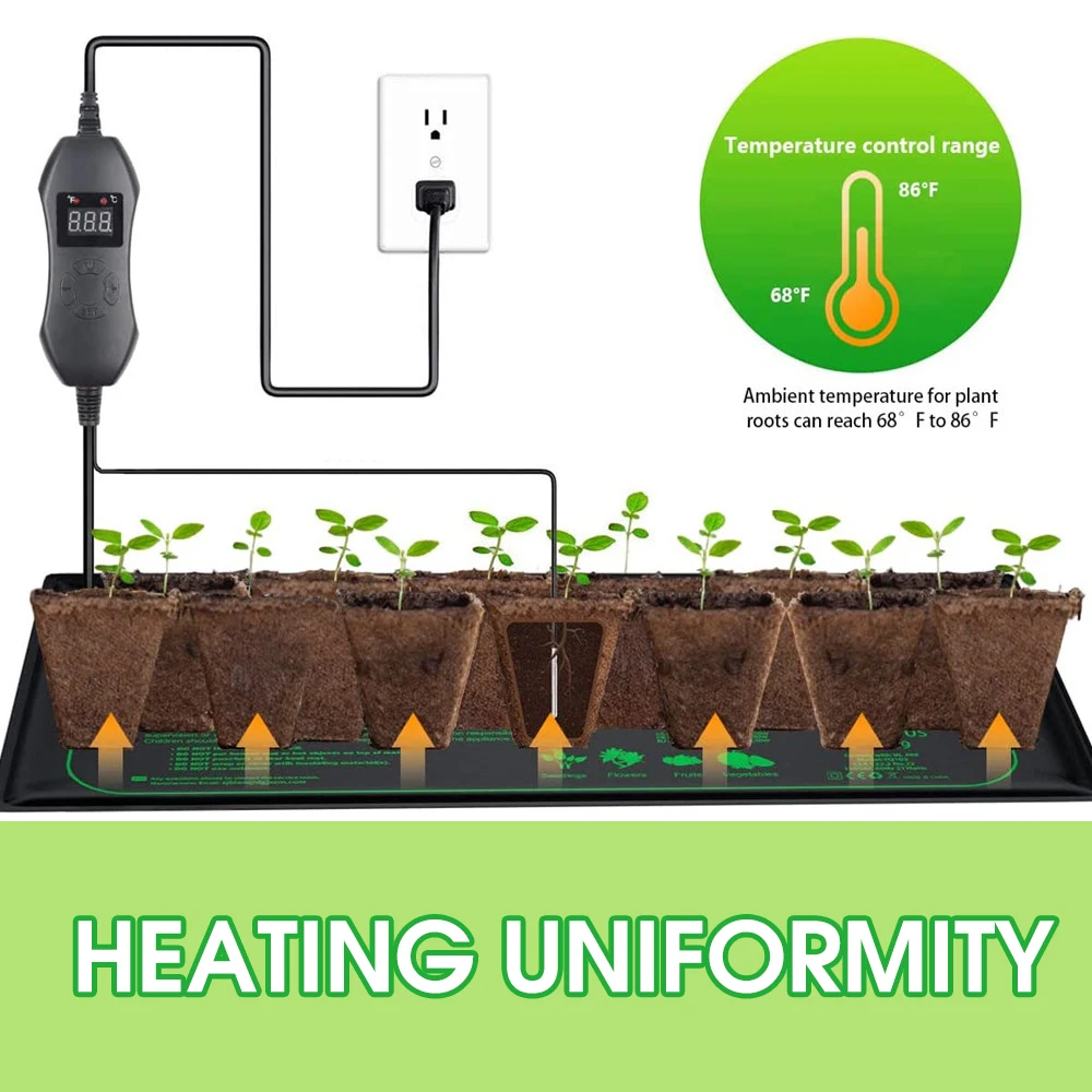 50 W EU-US/UK/AU Einstellbare  – Seedling Heat Pad Bewertung und Preis